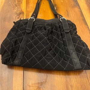 Vera Bradley Black Quilted Shoulder Bag